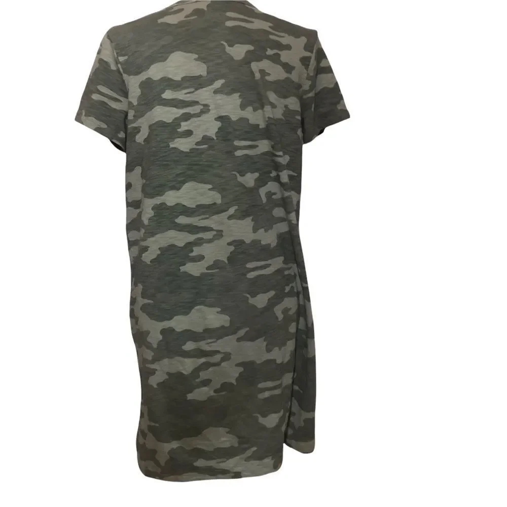 Universal Thread Camo Print Short Sleeve Cotton Dress - Picture 4 of 12